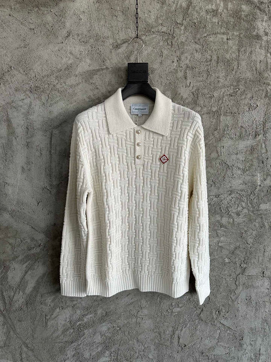 Casablance Long Sleeve Polo