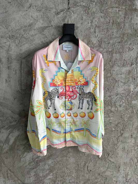 Casablance Long Sleeve Polo