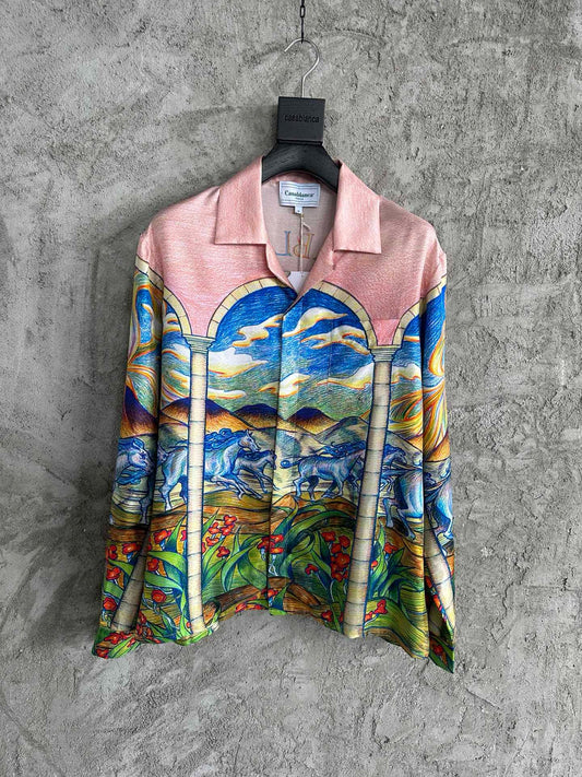 Casablance Long Sleeve Polo