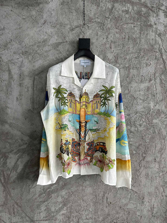 Casablance Long Sleeve Polo