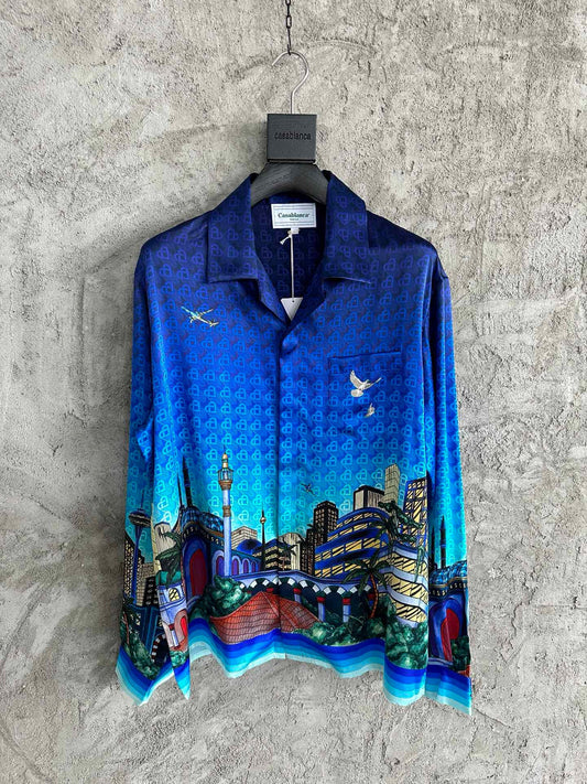Casablance Long Sleeve Polo