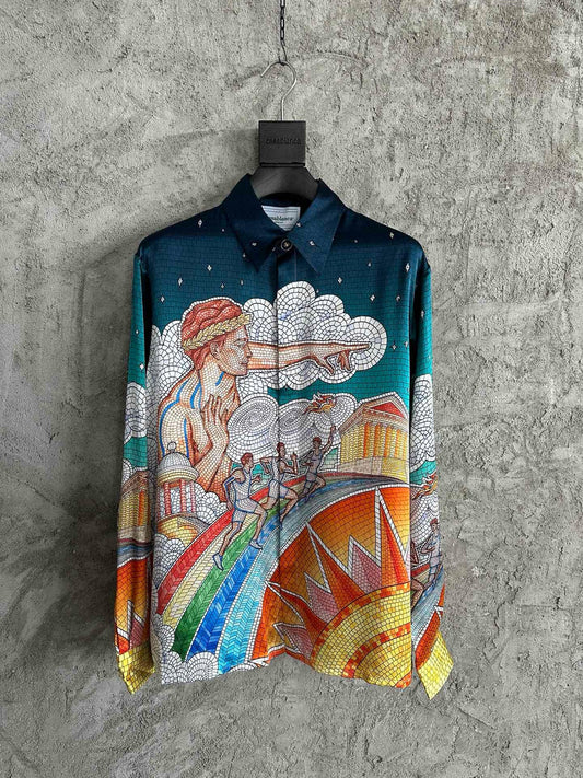 Casablance Long Sleeve Polo