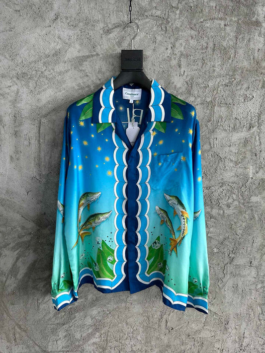 Casablance Long Sleeve Polo