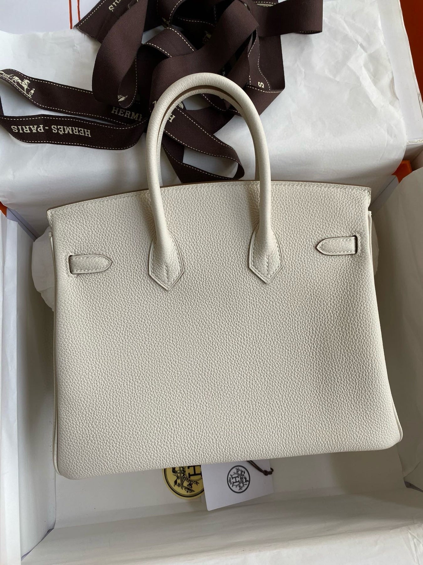 HM BIRKIN 25CM CREAM TOGO LEATHER GOLD HARDWARE