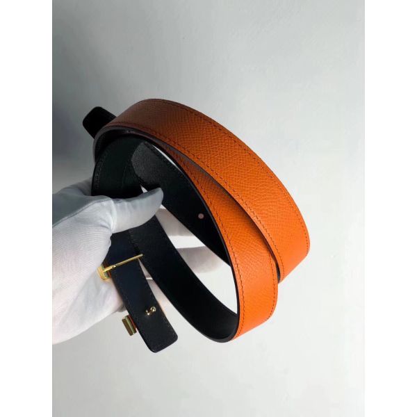 HERM Mini Constance 24mm Reversible Belt Black/Orange
