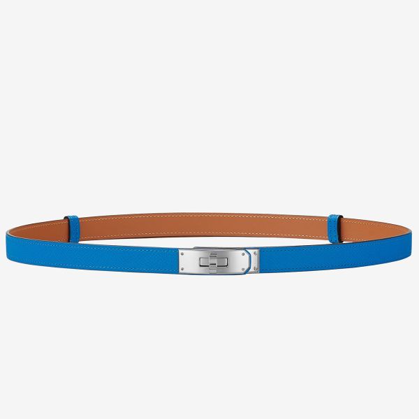 HERM Kelly 18 Belt In Blue Epsom Leather