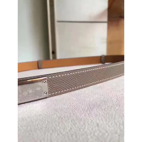 HERM Kelly 18 Belt In Taupe Epsom Leather