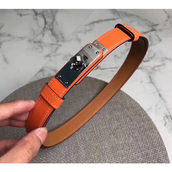 HERM Kelly 18 Belt In Orange Epsom Leather
