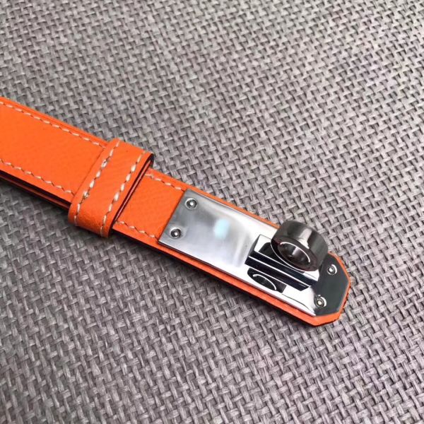 HERM Kelly 18 Belt In Orange Epsom Leather