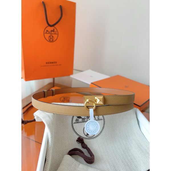 HERM Rivale 18 Belt in Chai Epsom Calfskin