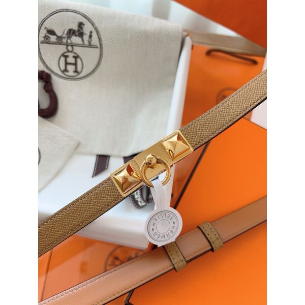 HERM Rivale 18 Belt in Chai Epsom Calfskin