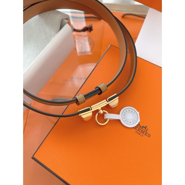 HERM Rivale 18 Belt in Chai Epsom Calfskin