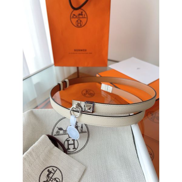 HERM Rivale 18 Belt in Craie Epsom Calfskin