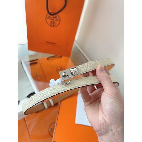 HERM Rivale 18 Belt in Craie Epsom Calfskin