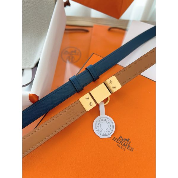 HERM Rivale 18 Belt in Blue Epsom Calfskin