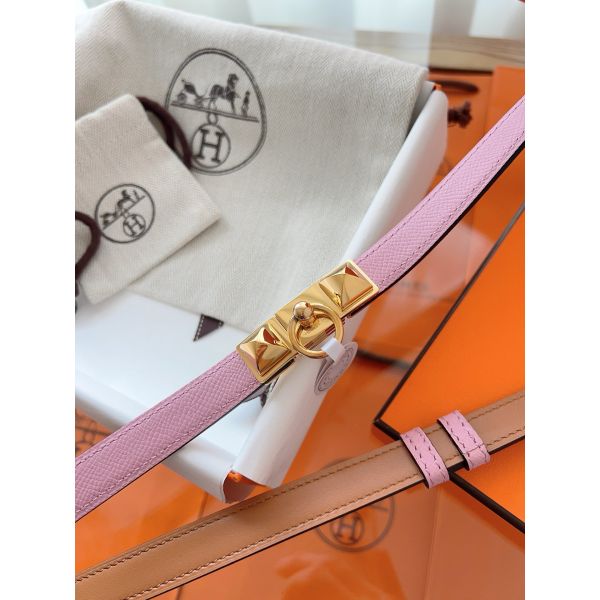 HERM Rivale 18 Belt in Mauve Sylvestre Epsom Calfskin