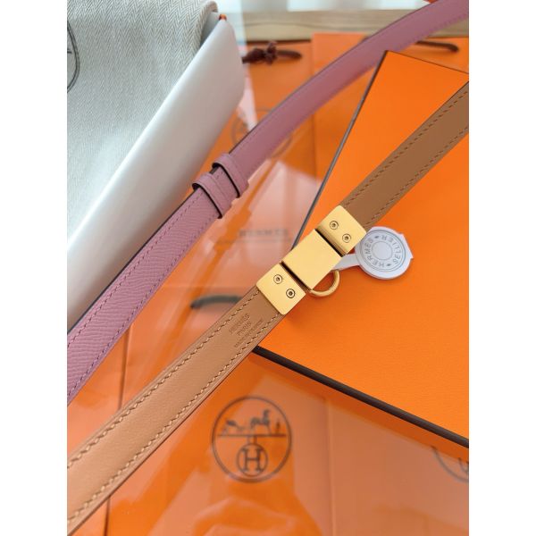 HERM Rivale 18 Belt in Mauve Sylvestre Epsom Calfskin