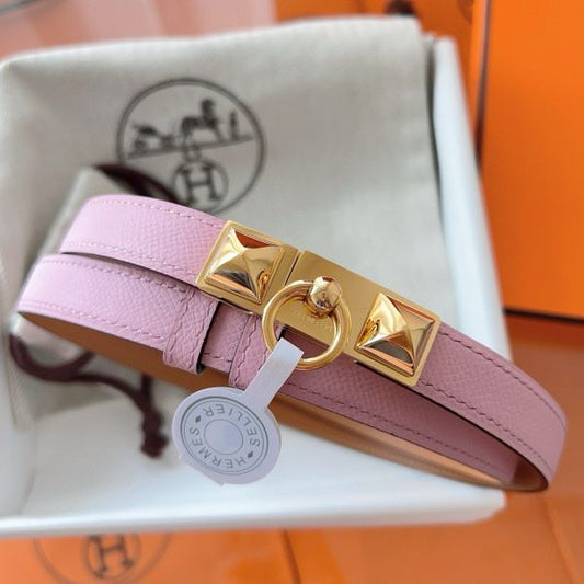 HERM Rivale 18 Belt in Mauve Sylvestre Epsom Calfskin