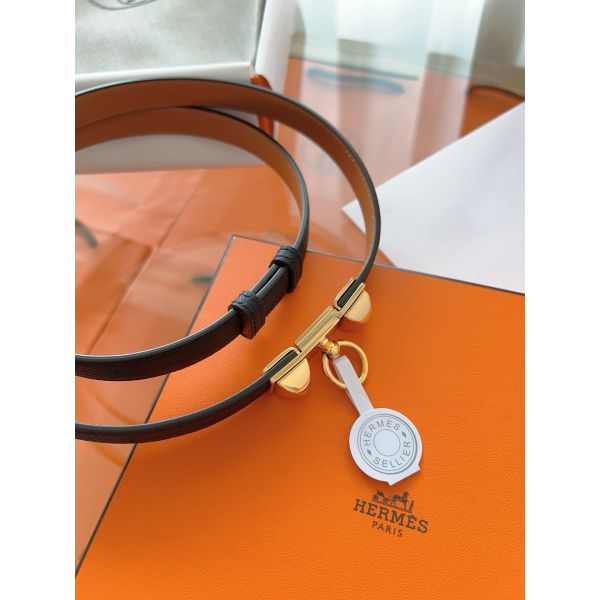 HERM Rivale 18 Belt in Black Epsom Calfskin