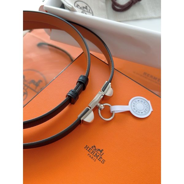 HERM Rivale 18 Belt in Black Epsom Calfskin