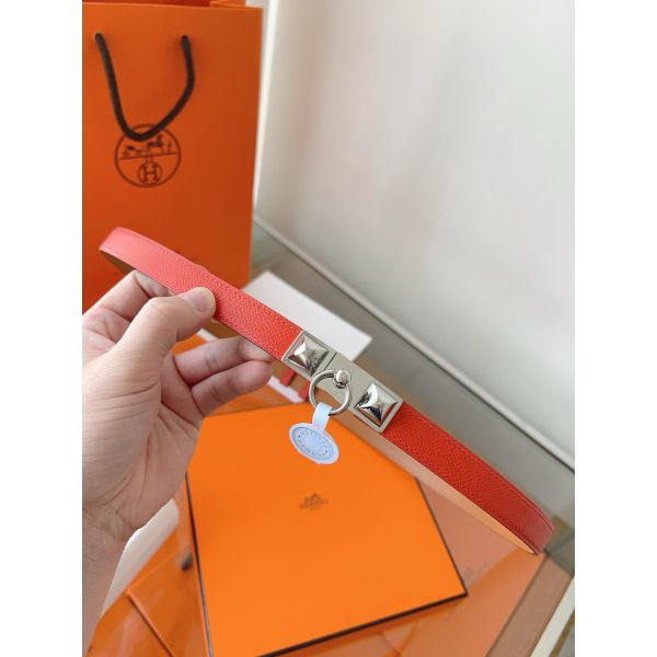 HERM Rivale 18 Belt in Red Epsom Calfskin