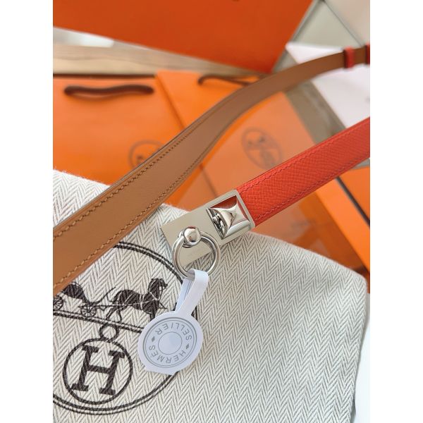 HERM Rivale 18 Belt in Red Epsom Calfskin