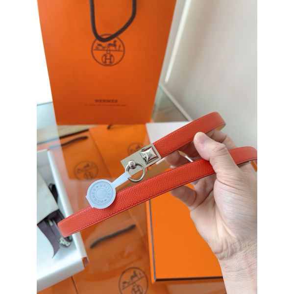 HERM Rivale 18 Belt in Red Epsom Calfskin