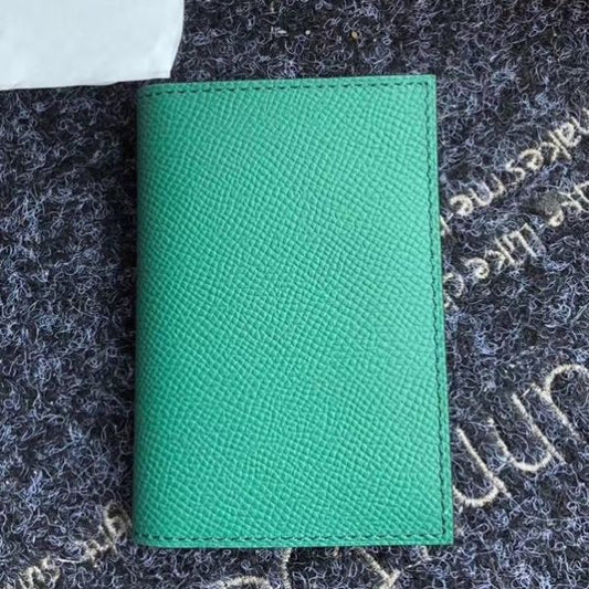 HERM MC¬≤ Euclide Card Holder In Green Epsom Leather