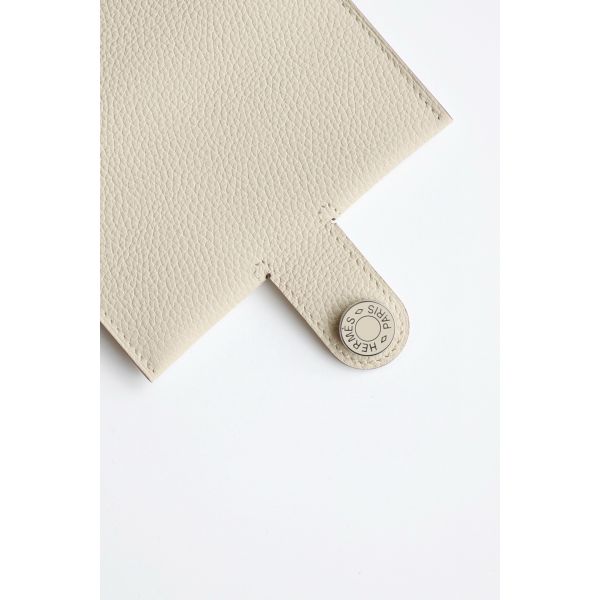 HERM R.M.S Card Holder in Beton Evergrain Calfskin