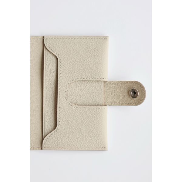 HERM R.M.S Card Holder in Beton Evergrain Calfskin