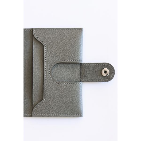 HERM R.M.S Card Holder in Gris Meyer Evergrain Calfskin