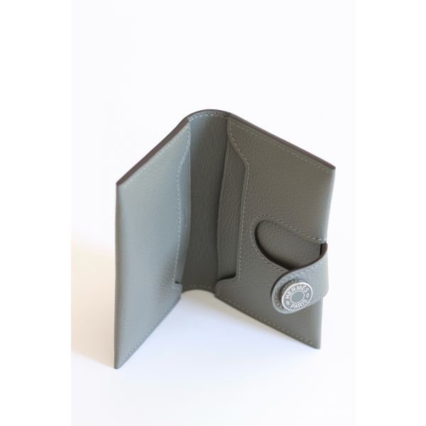 HERM R.M.S Card Holder in Gris Meyer Evergrain Calfskin