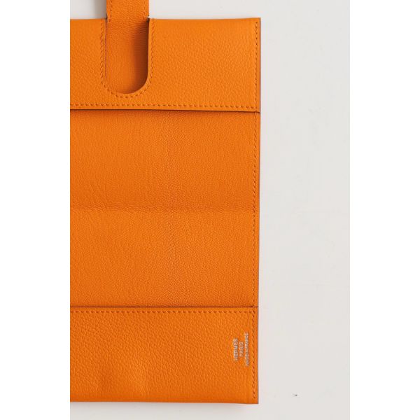 HERM R.M.S Passport Holder in Apricot Evercolor Calfskin