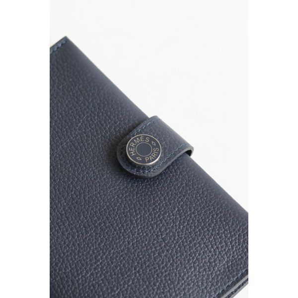 HERM R.M.S Passport Holder in Blue Nuit Evercolor Calfskin