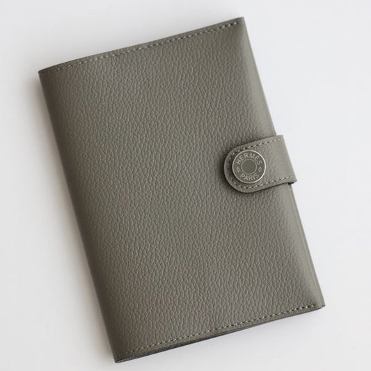 HERM R.M.S Passport Holder in Gris Meyer Evercolor Calfskin