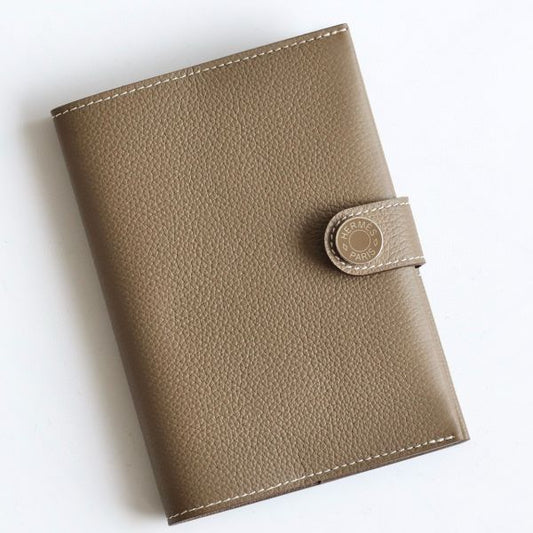 HERM R.M.S Passport Holder in Taupe Evercolor Calfskin