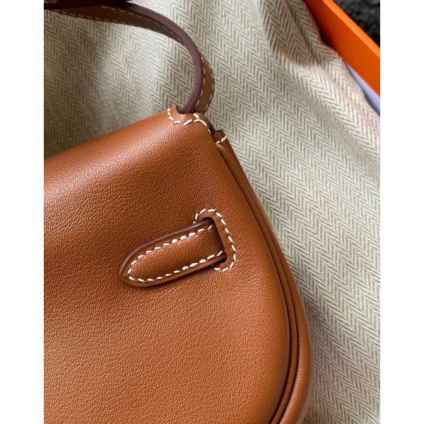 Herm√®s Kelly Moove Handmade Bag in Gold Swift Calfskin