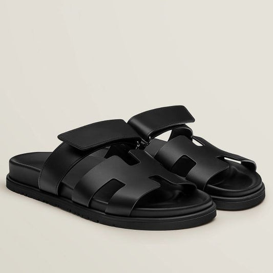 HERM Women's Chypre Sandals In Black Calfskin