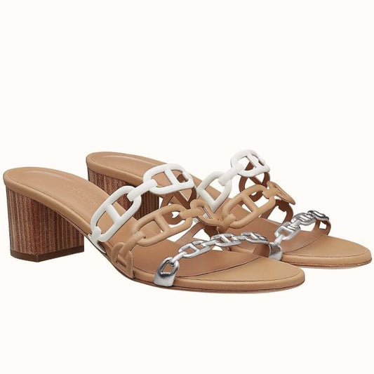 HERM Tandem Sandals In Multicolour Lambskin