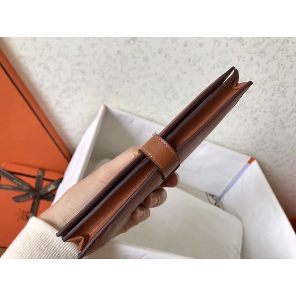 HERM Gold Swift Bearn Gusset Wallet