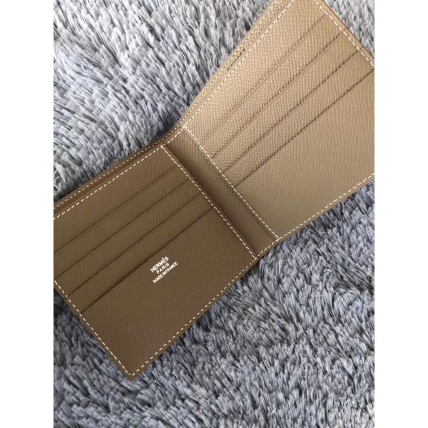 HERM Taupe MC¬≤ Copernic Compact Wallet