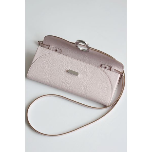 HERM Maillon To Go Wallet in Mauve Pale Epsom Calfskin
