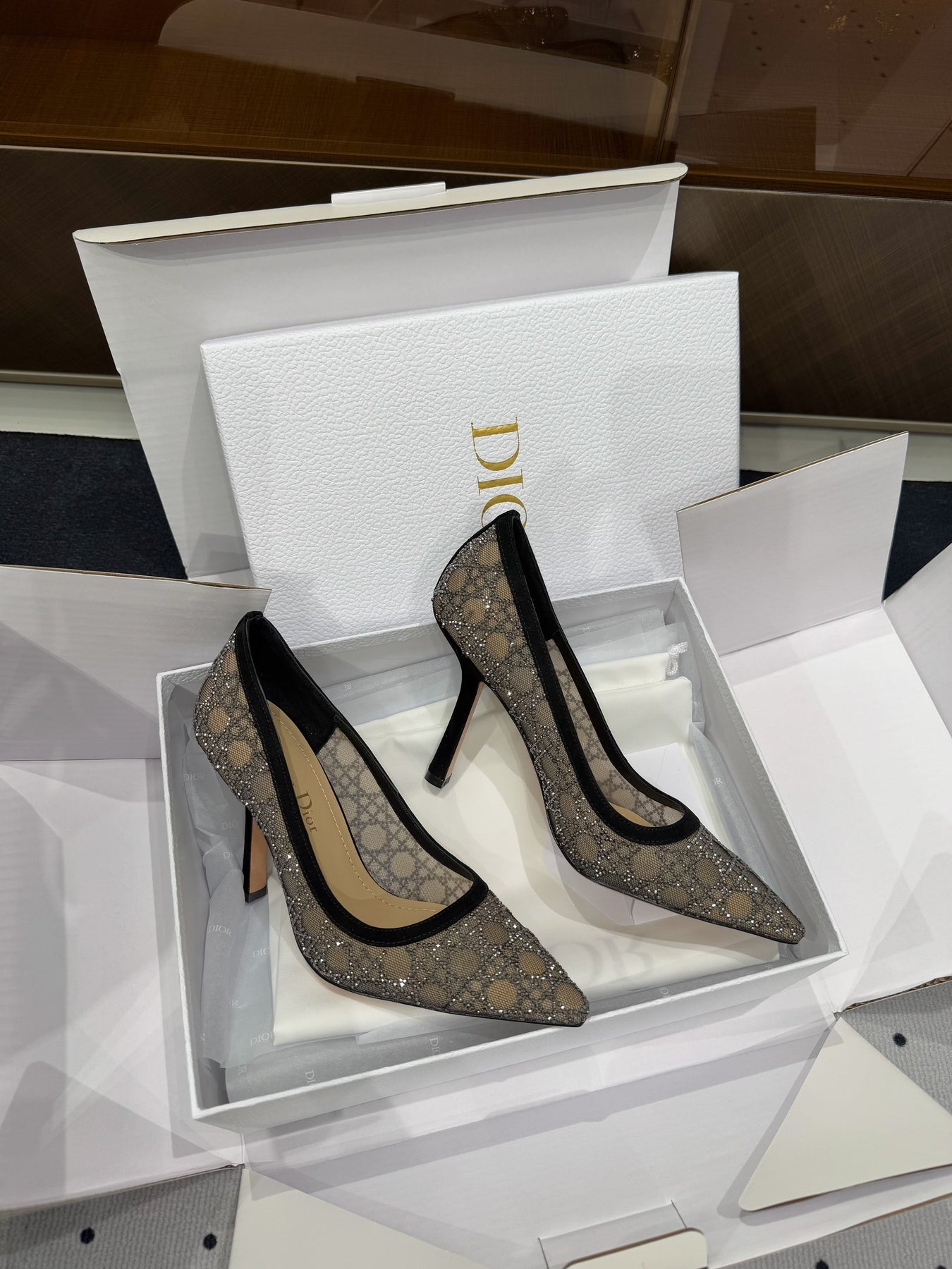 HIGH HEELS PUMP IN BLACK LAMB SUEDE 10 CM