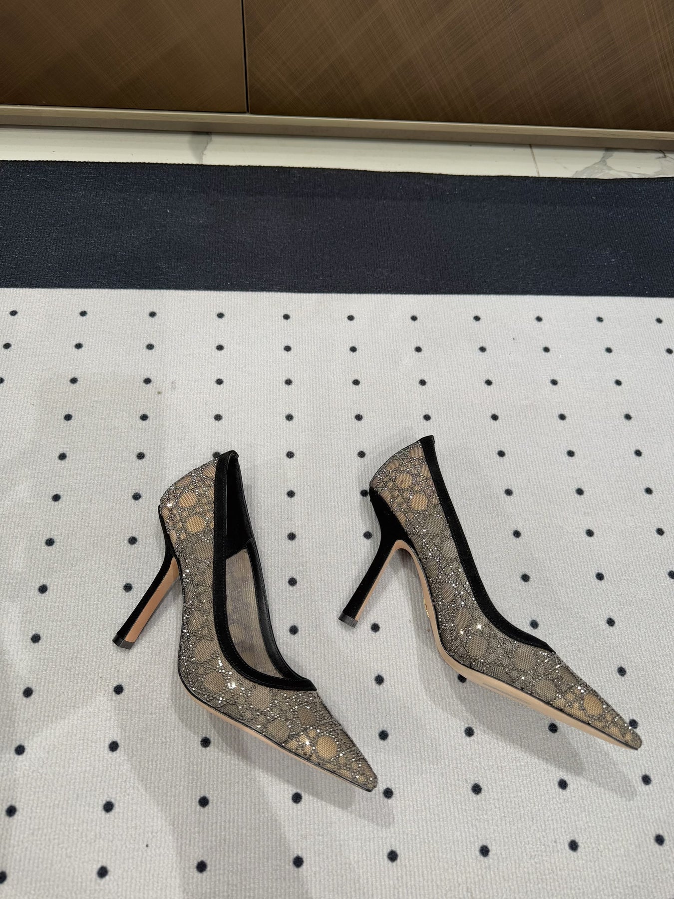 HIGH HEELS PUMP IN BLACK LAMB SUEDE 10 CM