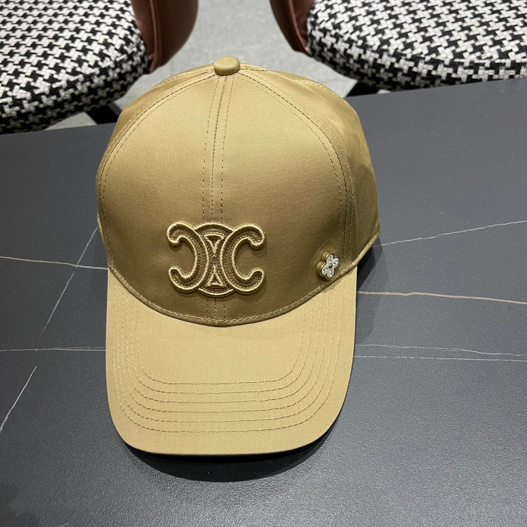 BASEBALL CAP MODEL 650285 IN GOLD FABRIC