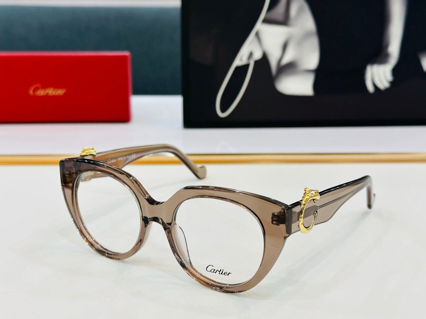 PANTHÈRE ROUND FRAME SUNGLASSES 578200 IN ACETATE