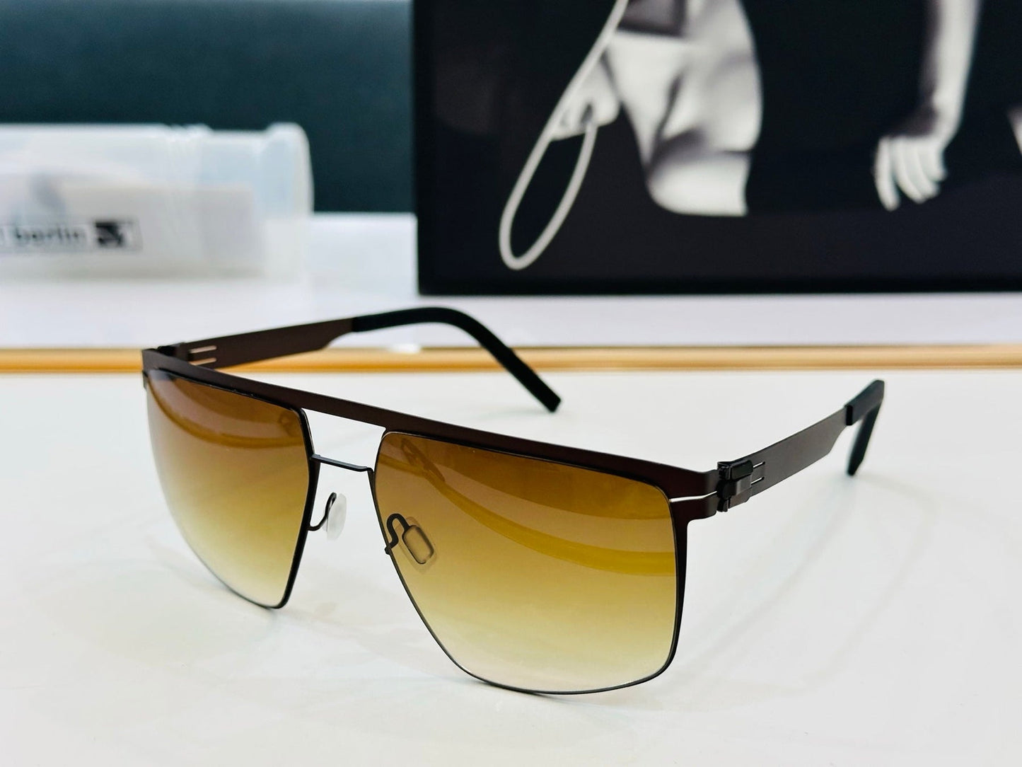 CAT EYE SUNGLASSES 578218 IN METAL