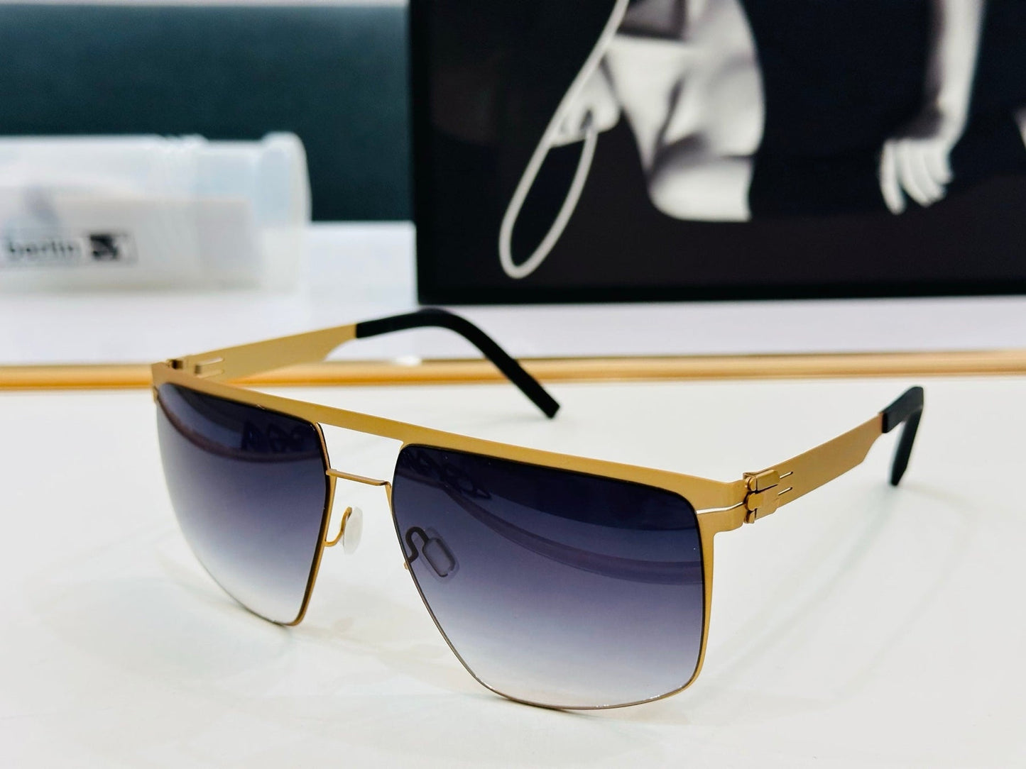 CAT EYE SUNGLASSES 578218 IN METAL