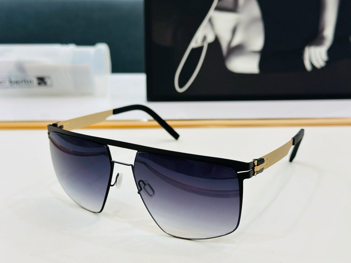 CAT EYE SUNGLASSES 578218 IN METAL