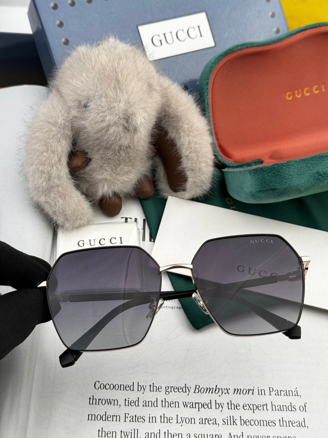 OVERSIZED SQUARE FRAME SUNGLASSES G1639 IN METAL